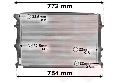 VAN WEZEL Radiators, Motora dzesēšanas sistēma 58002343